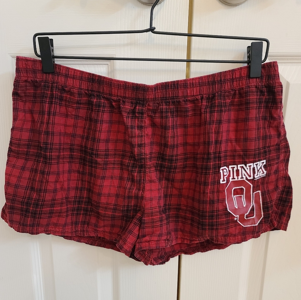 VS PINK OU Sooner Collegiate PJ Shorts